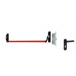 Ручка TESA для евакуаційного виходу врізний 1970909 NR N: black (RAL 9005)/R: red (RAL 3000) 900мм 9мм